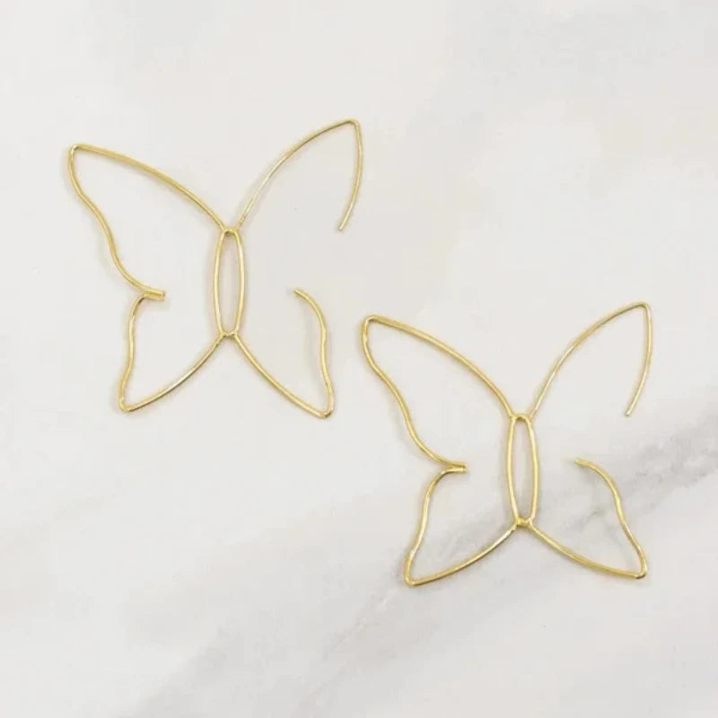 Delysia King Trendy Wedding Women Big Butterfly Earrings Elegant Temperament Jewellery Gift Just You Yourself